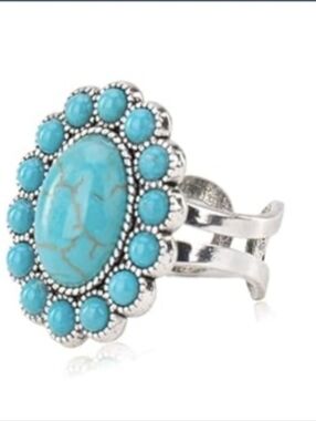 Wrangler's Montana West Rustic Couture's Bohemian Turquoise Cuff Ring
